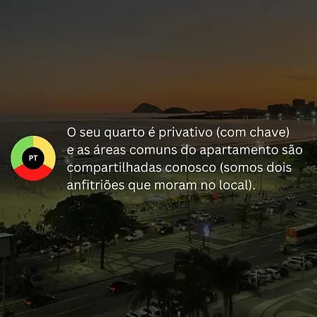 Melhor Vista De Copacabana! Quarto Casal Privativo Em Apartamento Compartilhado Rio de Janeiro Exterior photo